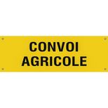 Convoi agricole simple face, 1200x400 mm, toile PVC résistante avec oeillets métaliques, classe 2