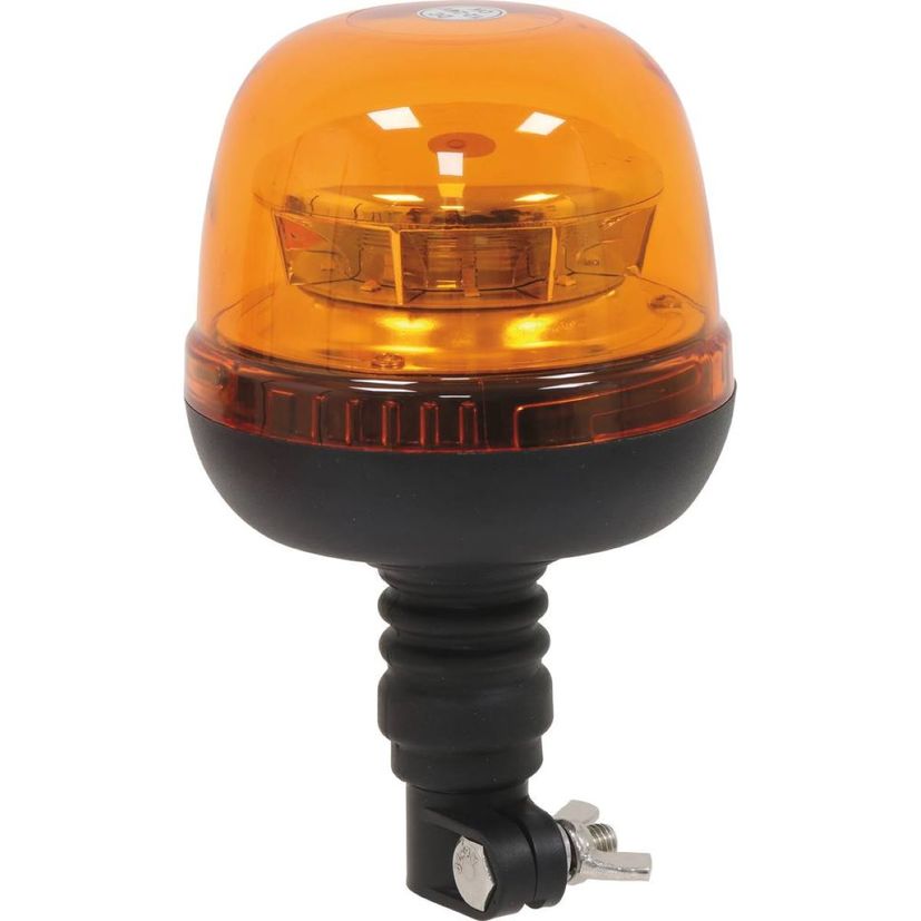 Gyrophare LED rotatif 12/24V, sur tige flexible, homologué R65-R10