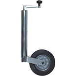 Roue jockey 150kg jante Acier tube Ø 48mm, course de 170mm