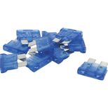 Lot de 10 fusibles enfichables standard bleue 15A