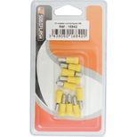 Lot de 10 cosses rondes mâle isolées jaune M5, pour fil 4 à 6mm²