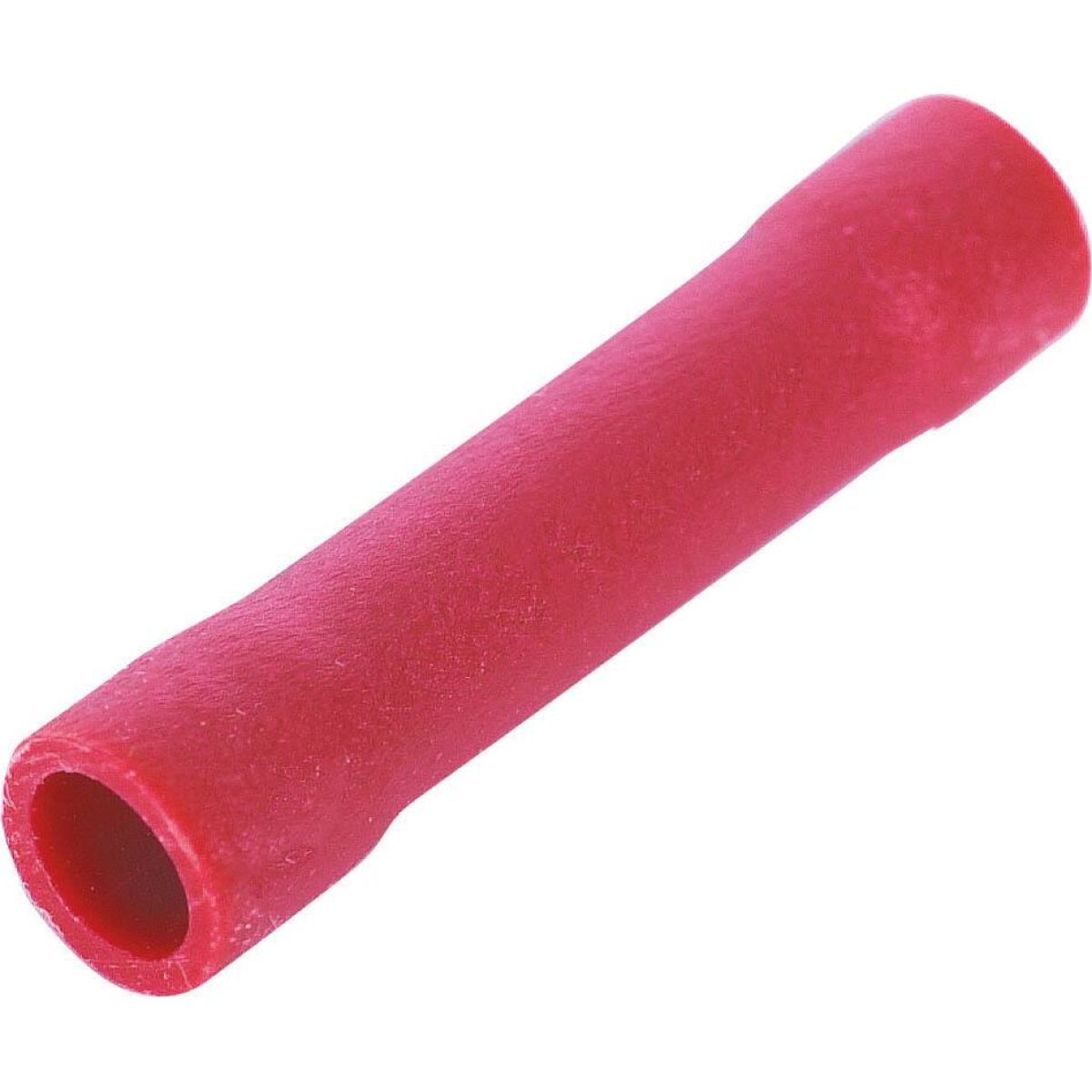 Lot de 10 cosses jonction bout à bout isolées rouge pour fil 0,5 à 1mm