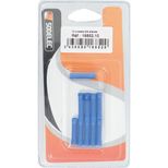 Lot de 10 cosses jonction bout à bout isolées à sertir bleue pour fil 1 à 2,5mm²