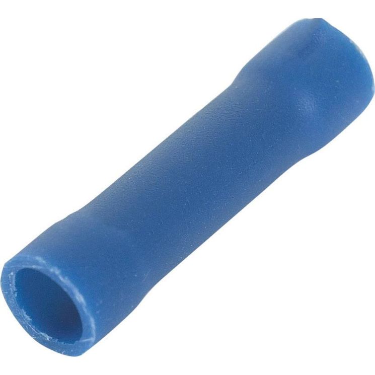 Lot de 10 cosses jonction bout à bout isolées à sertir bleue pour fil 1 à 2,5mm²