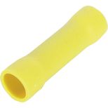 Lot de 10 cosses jonction bout à bout isolées à sertir jaune pour fil 4 à 6mm²