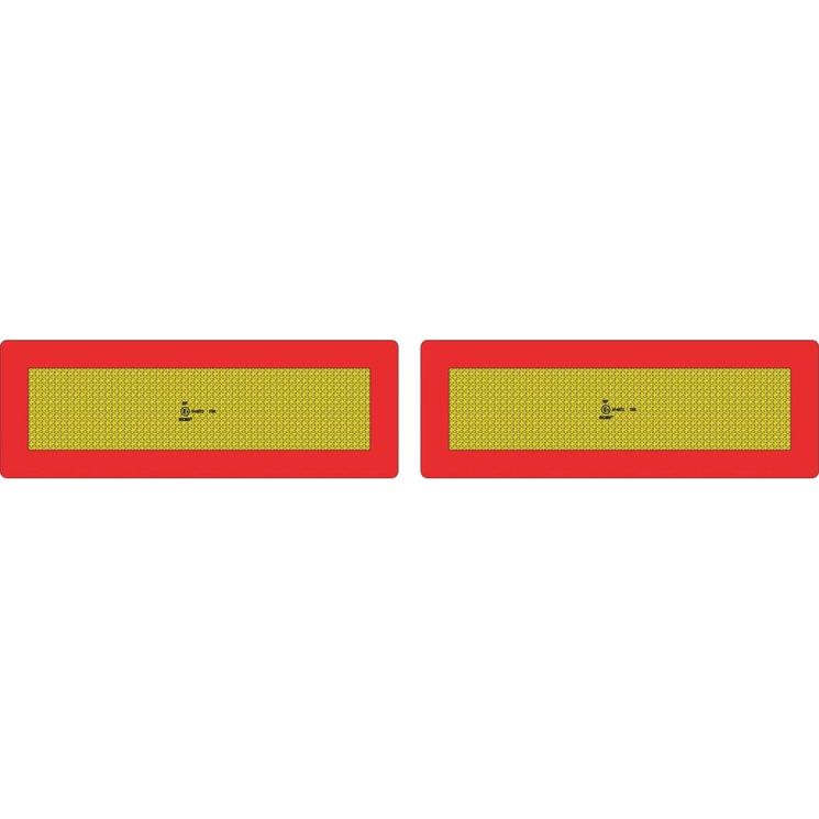 Jeu de 2 plaques ALU europe camion pour porteurs et tracteurs, 565x132 mm