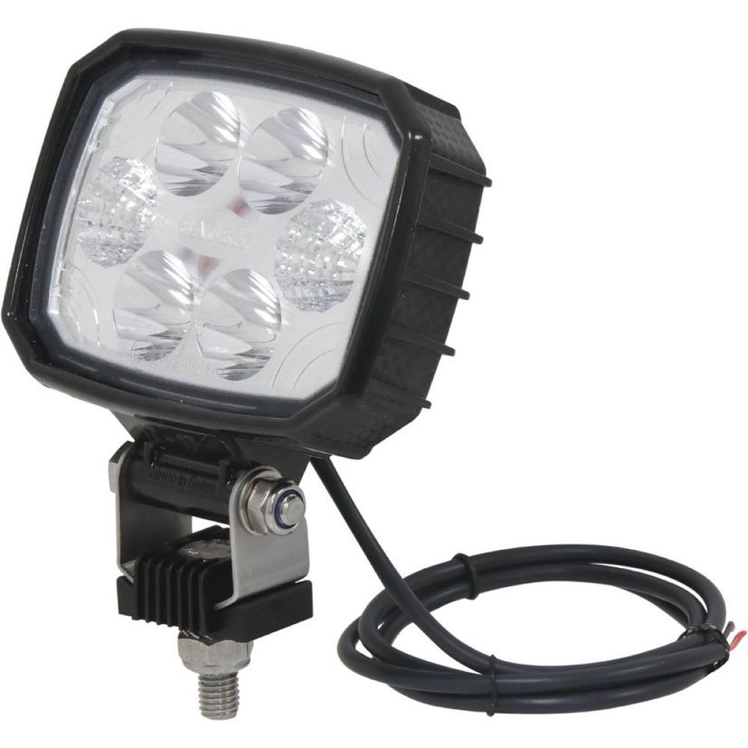 Phare de travail rectangle 6 LED en carbone 12W, combiné, lumens 1500