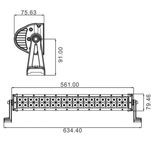 Barre d´éclairage 40 LED 120W lumens 8000Lm