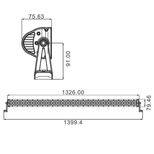 Barre d´éclairage 100 LED 300W lumens 20000Lm