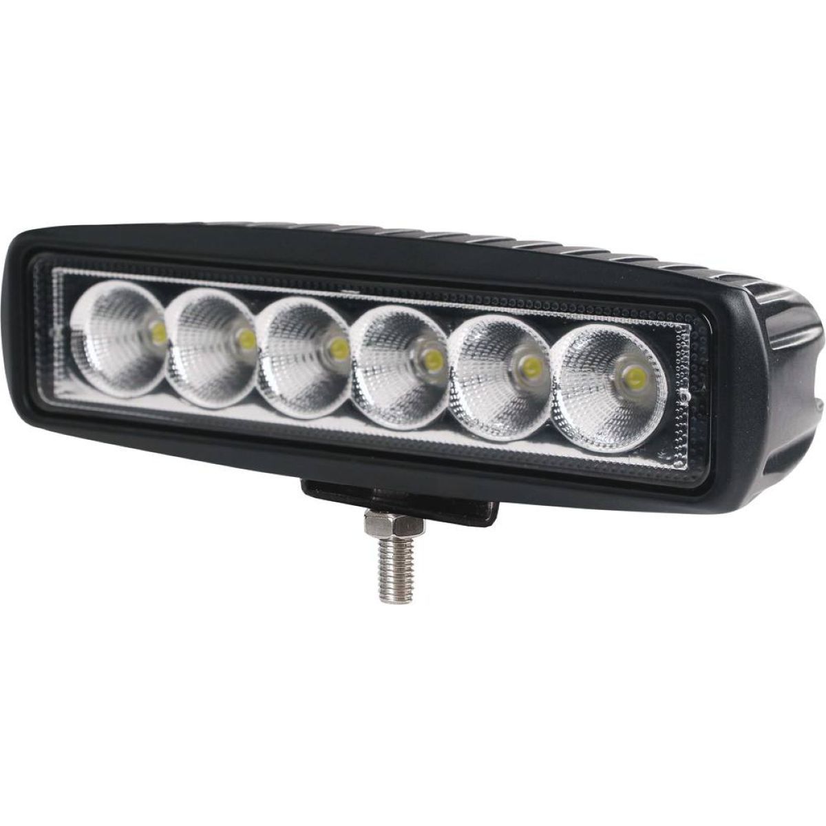 Mini-phare de travail rectangulaire 6 LED 18W, lumens 1000