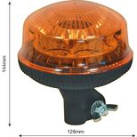 Gyrophare 8 LED rotatif sur tige, flexible, de 10 à 30V, homologué R65-R10