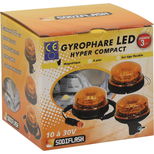 Gyrophare 8 LED rotatif magnétique, de 10 à 30V, homologué R65-R10