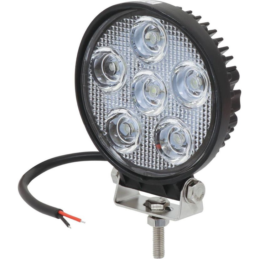 Phare de travail rond 6 LED 18W lumens 1200, faisceau longue portée, portée d´éclairage 1000m