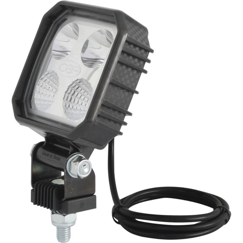 Phare de travail 4 LED en carbone, 9W, lumens 1000, 90x90 mm, SACEX