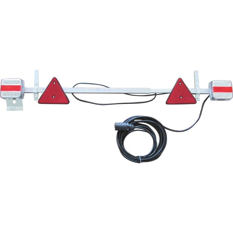 Rampe de signalisation télescopique à LED de 1,10 à 1,60m, câble d'alimentation 7,50m