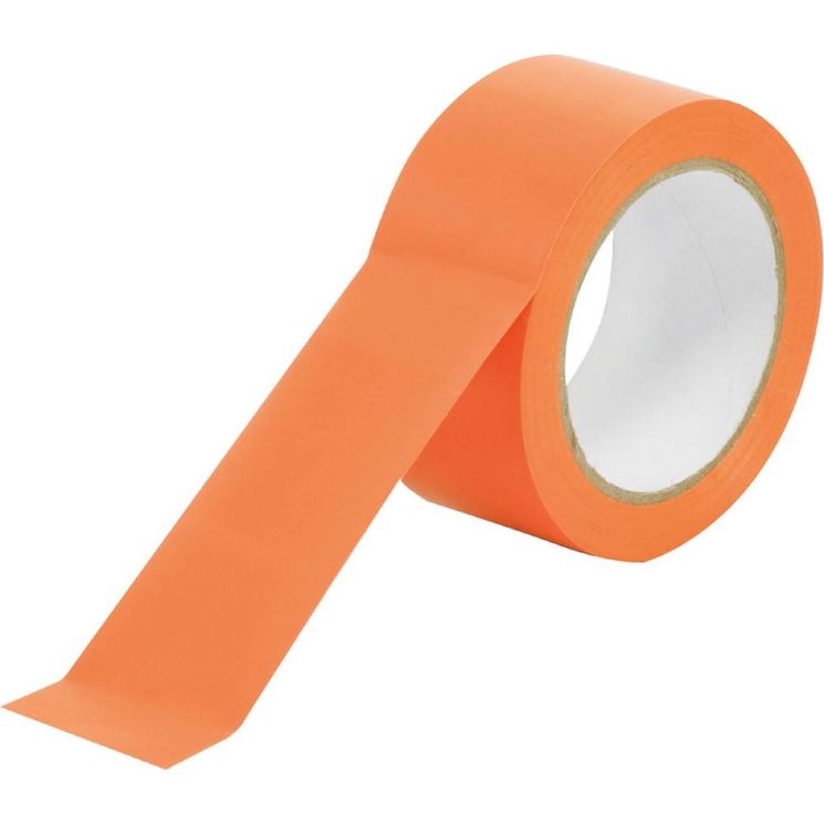 Ruban adhésif PVC orange 50mmx33m, spécial bâtiment