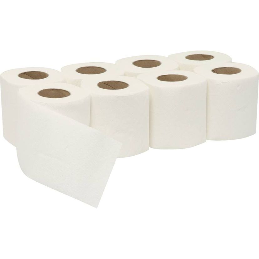 Lot de 96 rouleaux de papier hygiénique, blanc 200 feuilles - 2 plis, KARZHAN