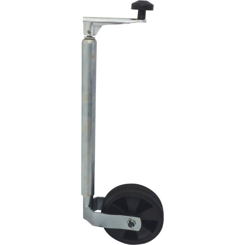 Roue jockey 80kg jante PVC tube Ø 35mm