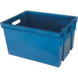 Bacs de rangement 20L, 30L, 50L, bleu et rouge, en différentes dimensions, bacs empilables, EDA