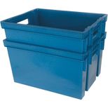 Bacs de rangement 20L, 30L, 50L, bleu et rouge, en différentes dimensions, bacs empilables, EDA