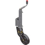 Roue jockey SEMI-AUTOMATIQUE 800kg jante acier, tube Ø 73mm