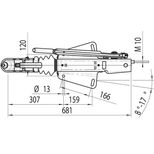 Commande de freinage avec semelle en V PTAC 1500-2700kg, AL-KO