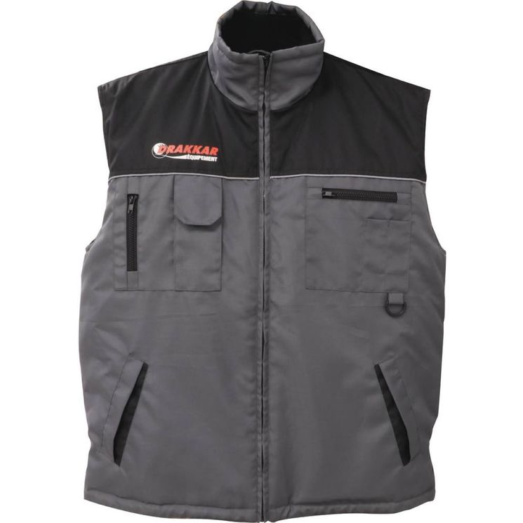 Gilet sans manche gris/noir, taille de S à XXL