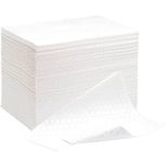 Lot de 200 feuilles 40x50 cm absorbante hydrocarbures pour une utilisation sur l'eau, plans de travail ou sols