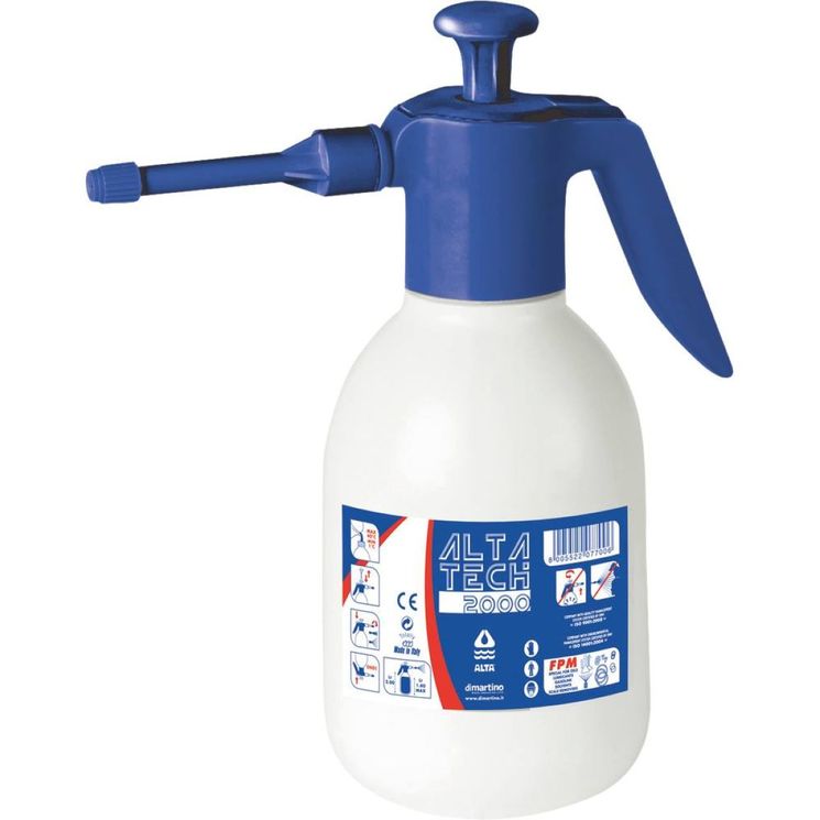 Pulvérisateur ALTA 2 litres, joint FPM (VITON), spécial pour huiles, lubrifiants, essence, solvants, javel