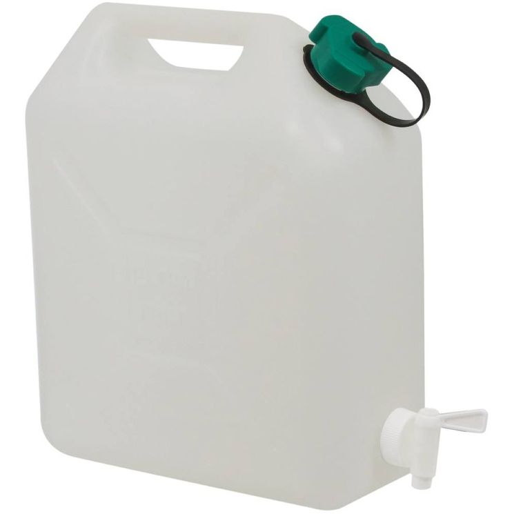 Jerrican alimentaire 10 litres avec robinet, 290x150x350 mm