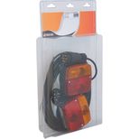 Kit de signalisation 12V, feu arrière, magnétique, 2,50 mètres entre les feux, câble 12 mètres