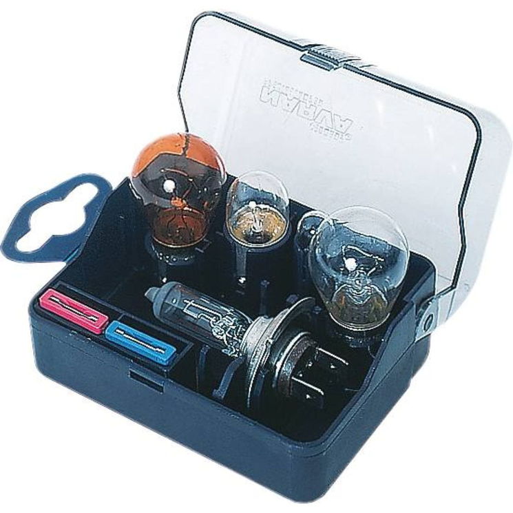 Coffret de 5 ampoules et 2 fusibles H7 12V, NARVA