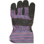 Gants docker cuir fleur de bovin, doublure intérieure coton, taille 10 (XL)