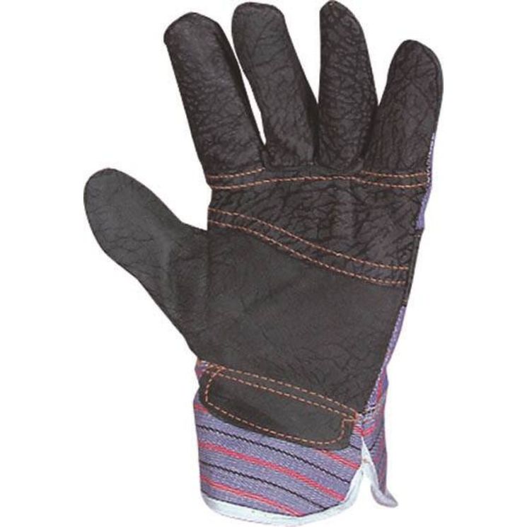 Gants docker cuir fleur de bovin, doublure intérieure coton, taille 10 (XL)