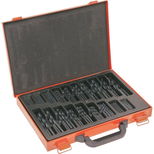 Valise métallique 170 forets acier HSS laminés, de 1 à 10mm, STILKER