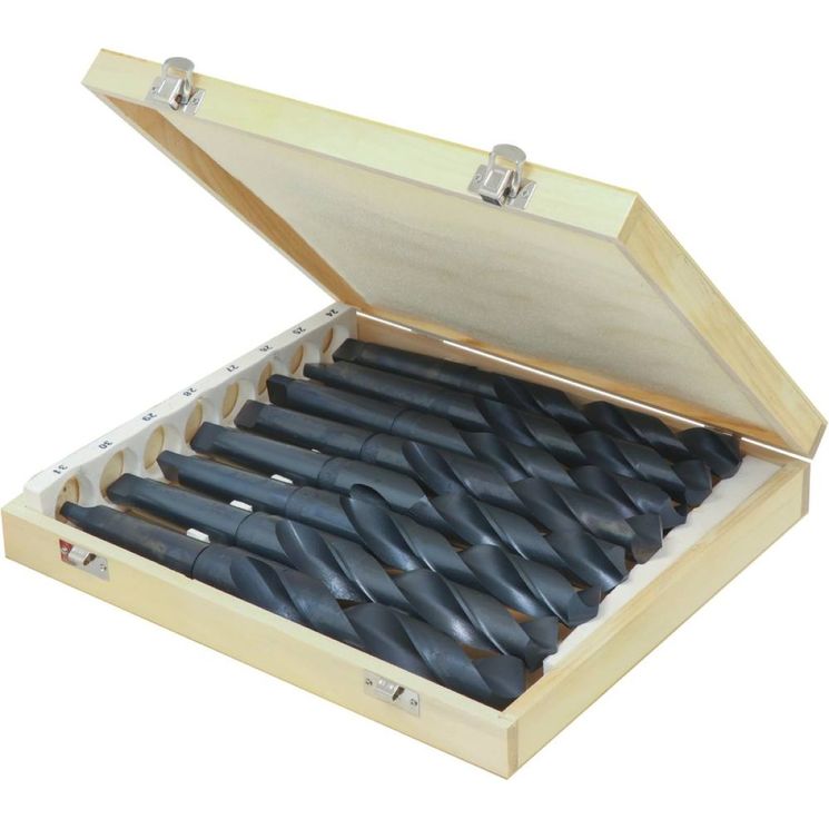 Coffret de 8 forets cône morse HSS CM3, Ø24 à 31mm, DRAKKAR