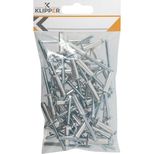 Rivet alu/acier tête plate - en lot de 50 pièces KLIPPER