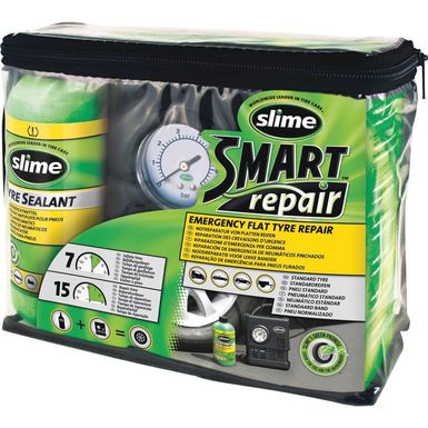 Slime 10125, Produit Anti-crevaison pour Réparation de Pneu, Recharge pour  Kit de Réparation Smart, Convient pour les Voitures, Non toxique