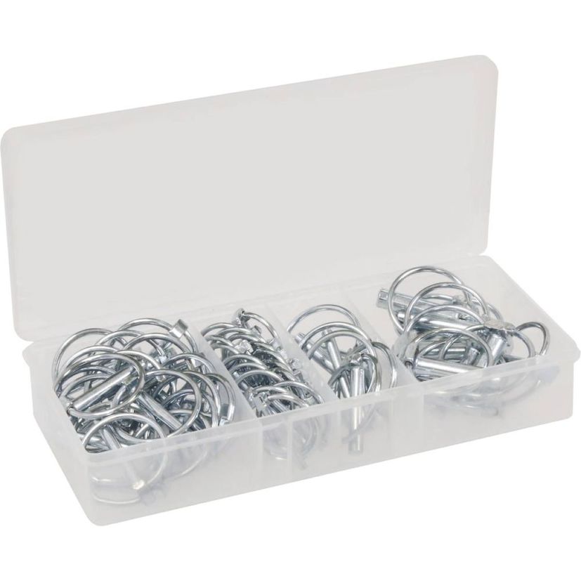 Assortiment de 50 goupilles clips de 4,5 à 11 mm, KLIPPER