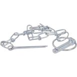 Lot de 2 Goupille clips avec chaîne, tige 11 mm, KLIPPER