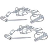 Lot de 2 Goupille clips avec chaîne, tige 11 mm, KLIPPER