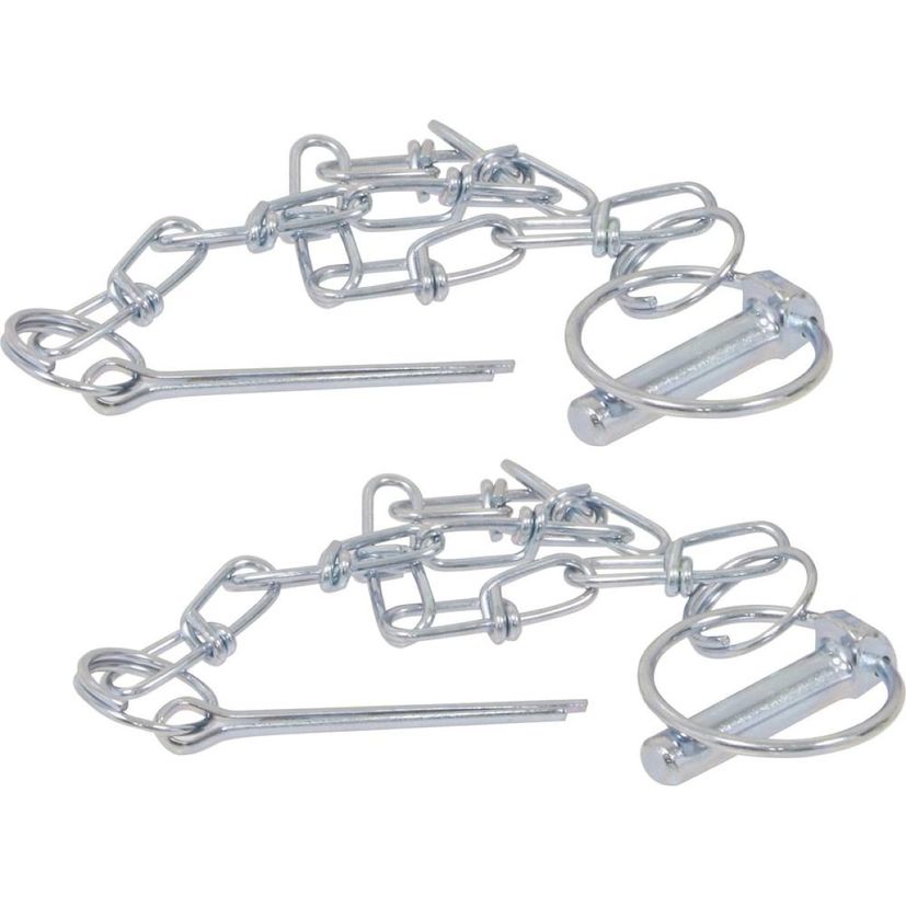 Lot de 2 Goupille clips avec chaîne, tige 11 mm, KLIPPER