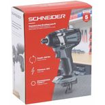 Visseuse à chocs Brushless sans fil 20V, 200Nm, seule ou en pack avec batterie et chargeur, SCHNEIDER