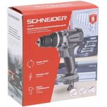 Perceuse visseuse Brushless à percussion sans fil 20V, 60Nm, seule ou en pack avec batterie et chargeur, SCHNEIDER