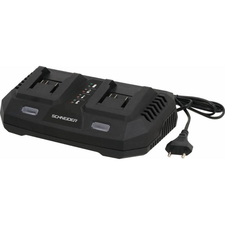 Chargeur double 21V, 3A, pour outil électroportatif SCHNEIDER