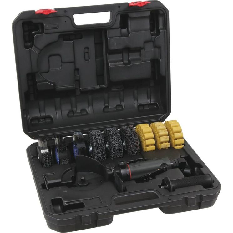 Coffret brosseuse multi-services, carter de protection, raccord 1/4" tournant, DRAKKAR