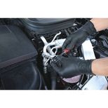 Boîte de 100 gants jetables de M à XXL - Nitrile - ambidextres, non poudré et non stérile, noir, NOWEAR