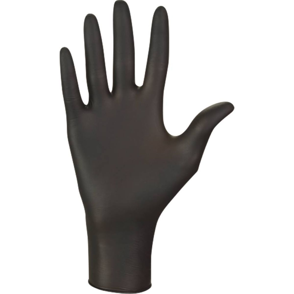 Boîte de 100 gants jetables Nitrile - ambidextres, taille M - L - XL, non poudré et non stérile, noir, MERCATOR