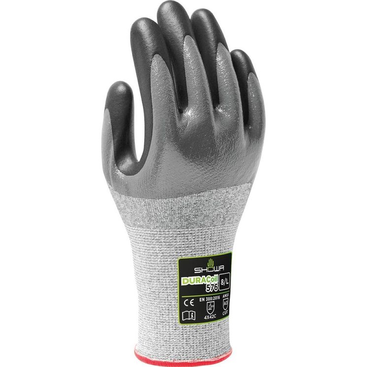 Gants anti-coupure, anti-abrasion, enduit nitrile 3/4 dos, DURACOIL 576 - taille 8 (L)