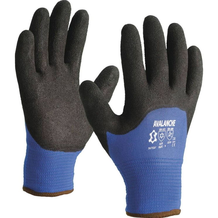 Gants anti froid enduit PVC 3/4 dos, taille XL (10)